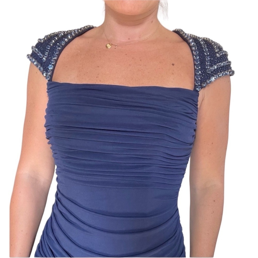 Jovani Cocktail Dress with Sequin Sleeves - Picture 5 of 6